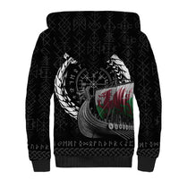 Wales Viking Drakkar Sherpa Hoodie Viking Blood - Wonder Print Shop