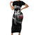 Wales Viking Drakkar Short Sleeve Bodycon Dress Viking Blood - Wonder Print Shop
