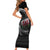 Wales Viking Drakkar Short Sleeve Bodycon Dress Viking Blood - Wonder Print Shop