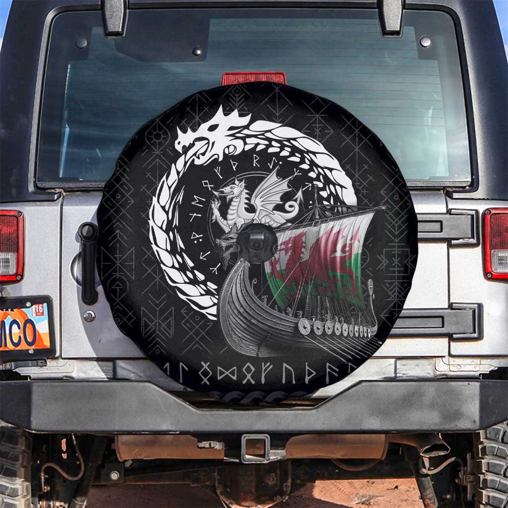 Wales Viking Drakkar Spare Tire Cover Viking Blood - Wonder Print Shop