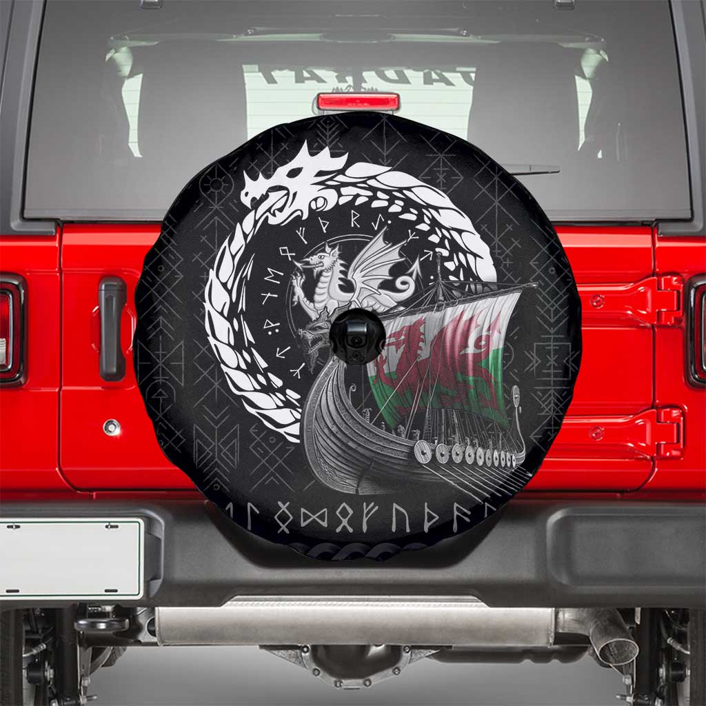 Wales Viking Drakkar Spare Tire Cover Viking Blood - Wonder Print Shop