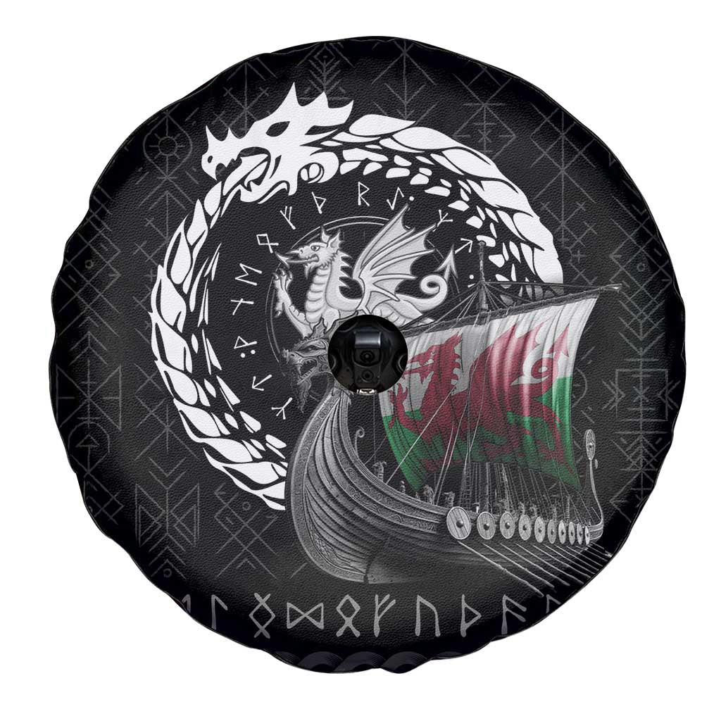 Wales Viking Drakkar Spare Tire Cover Viking Blood - Wonder Print Shop