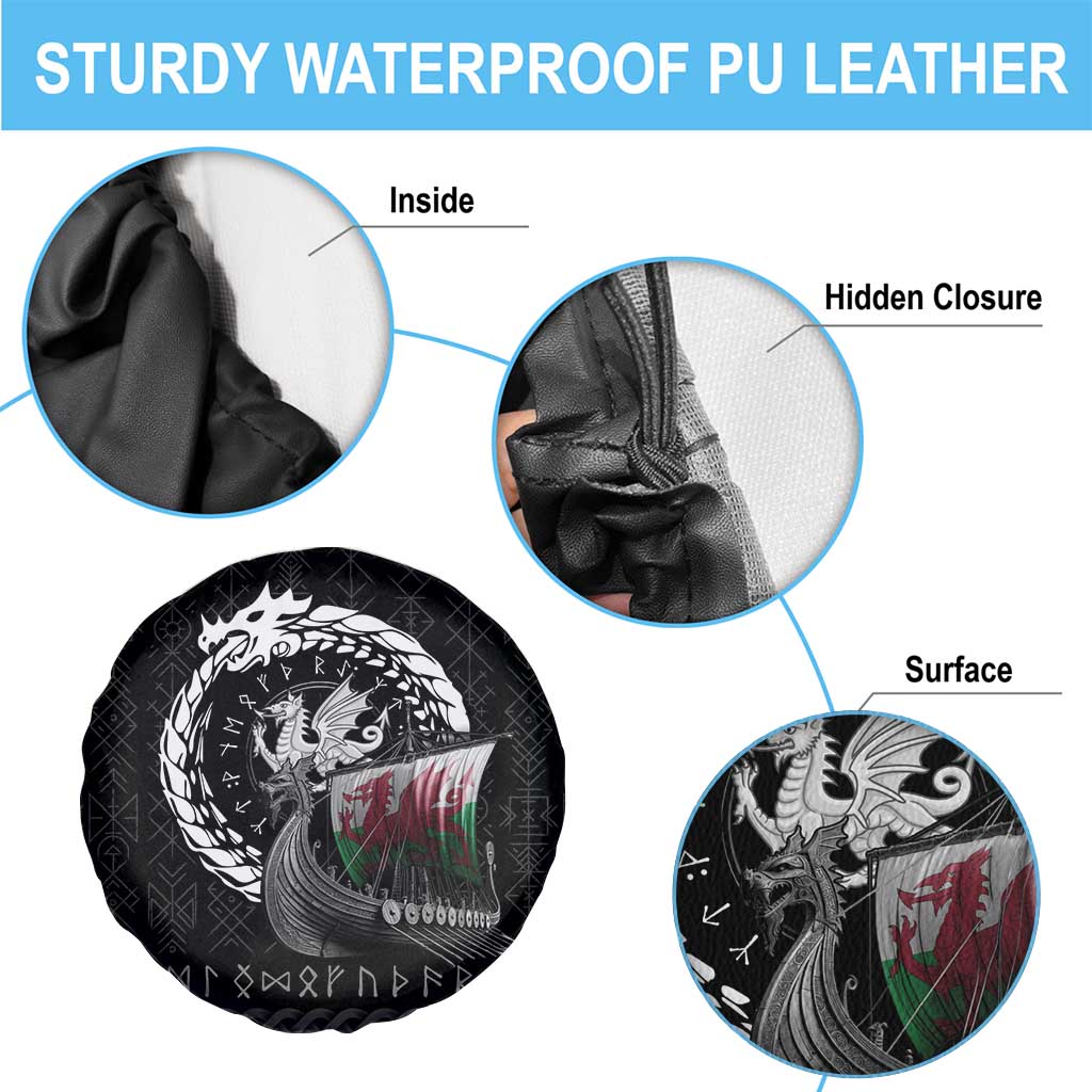 Wales Viking Drakkar Spare Tire Cover Viking Blood - Wonder Print Shop