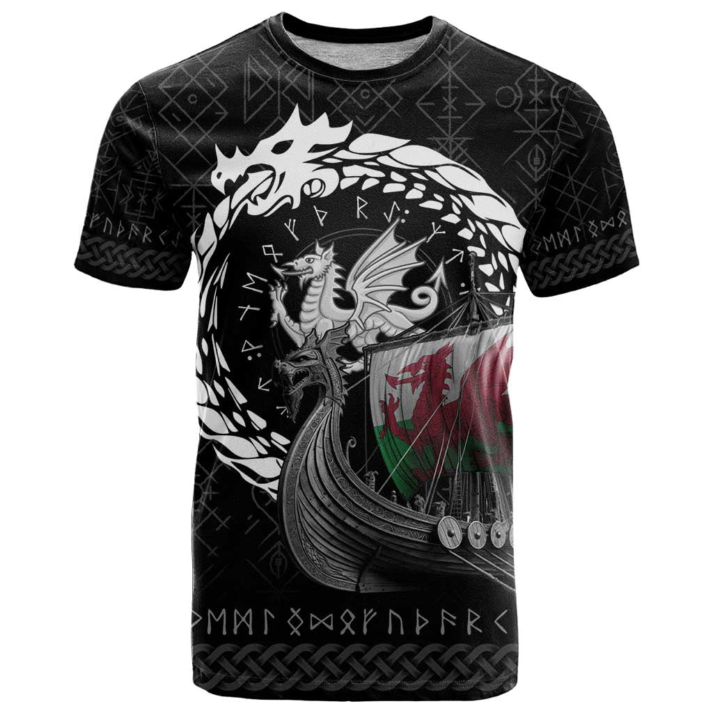 Wales Viking Drakkar T Shirt Viking Blood - Wonder Print Shop