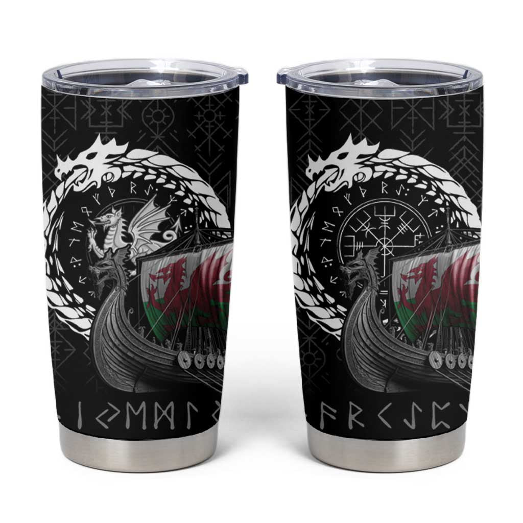 Wales Viking Drakkar Tumbler Cup Viking Blood - Wonder Print Shop