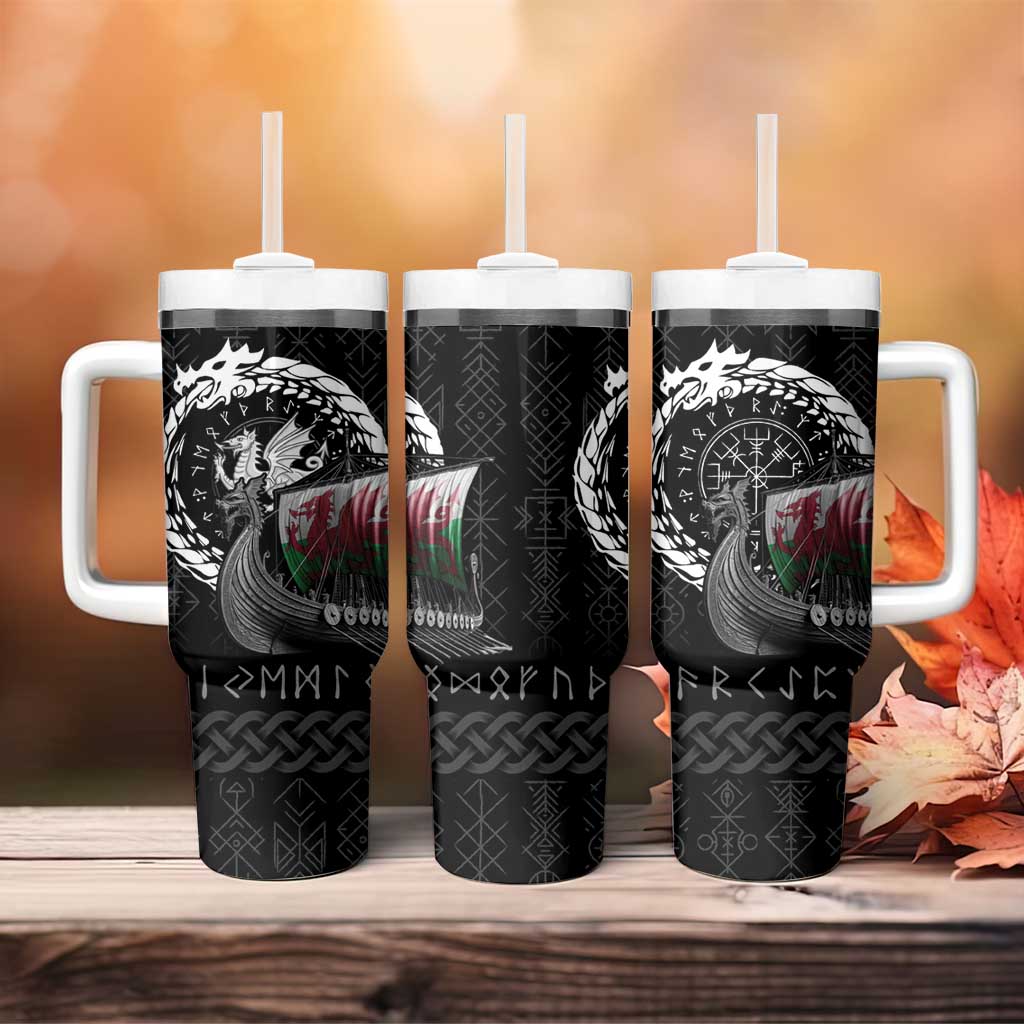 Wales Viking Drakkar Tumbler With Handle Viking Blood - Wonder Print Shop