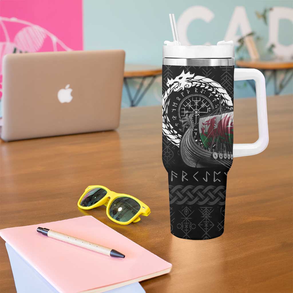 Wales Viking Drakkar Tumbler With Handle Viking Blood - Wonder Print Shop