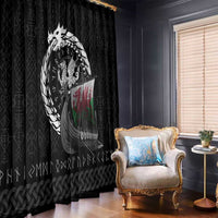 Wales Viking Drakkar Window Curtain Viking Blood - Wonder Print Shop
