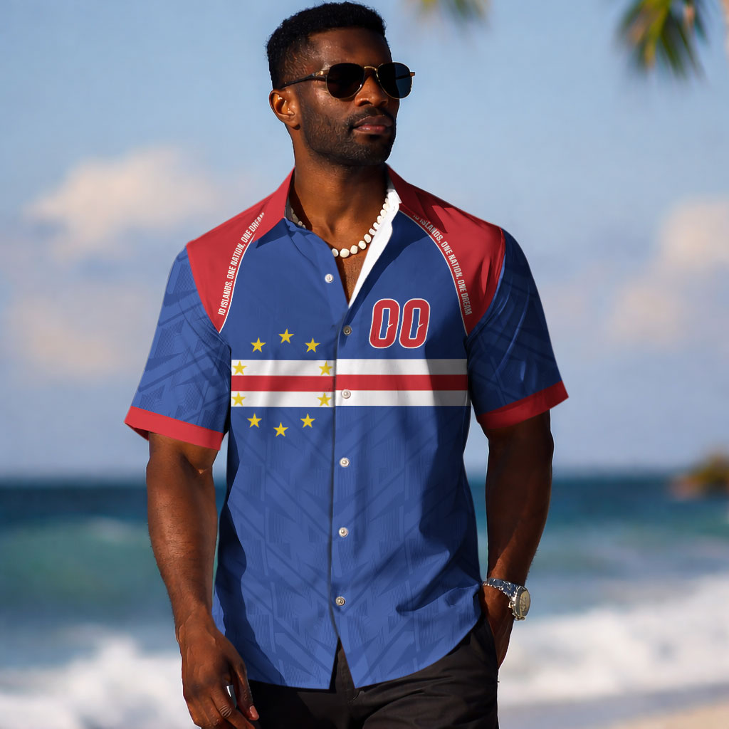Cape Verde Atlantic Stars Custom Hawaiian Shirt Football 2026 Supporter LT9