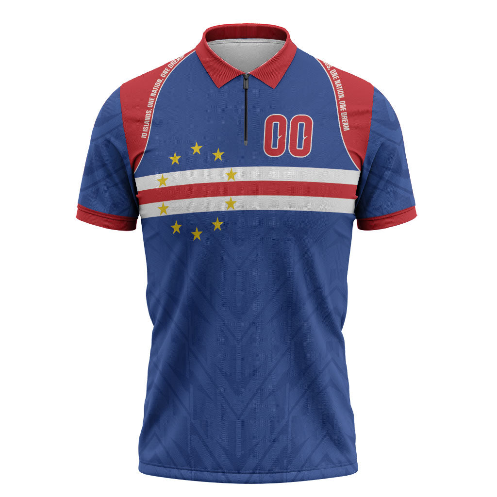 Cape Verde Atlantic Stars Custom Zipper Polo Shirt Football 2026 Supporter
