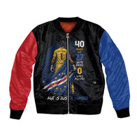 Cape Verde Goalkeeper Personalized Bomber Jacket 40 Years Old 27 Shots Zero Goals Vintage