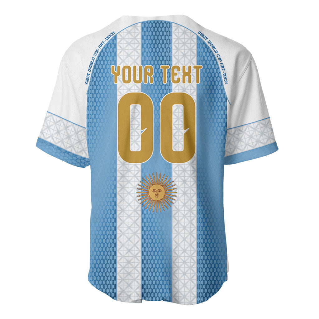 Argentina Hattrick WC26 Custom Baseball Jersey Triple Strike Football Albiceleste Fan