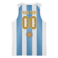 Argentina Hattrick WC26 Custom Basketball Jersey Triple Strike Football Albiceleste Fan