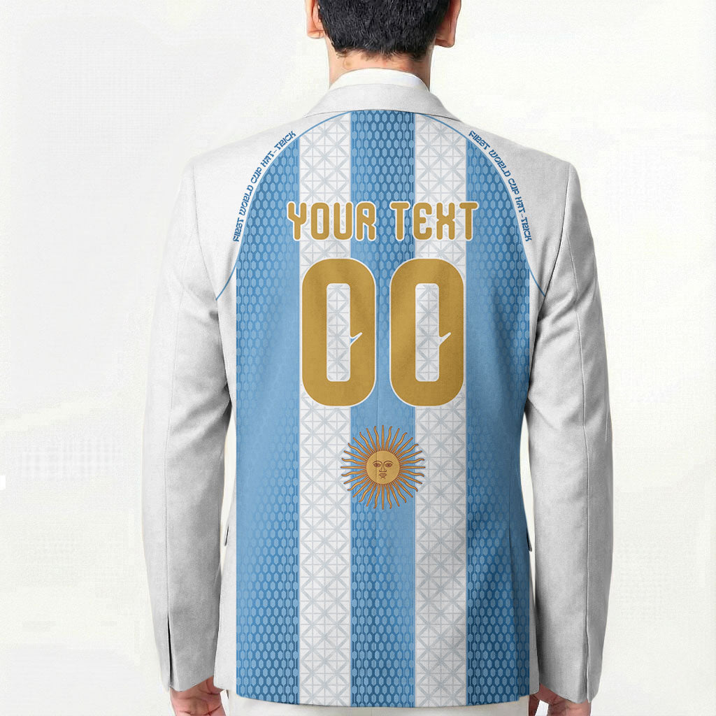 Argentina Hattrick WC26 Custom Blazer Triple Strike Football Albiceleste Fan