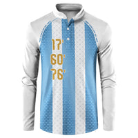 Argentina Hattrick WC26 Custom Button Sweatshirt Triple Strike Football Albiceleste Fan