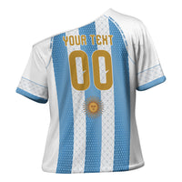 Argentina Hattrick WC26 Custom Cross Shoulder Shirt Triple Strike Football Albiceleste Fan