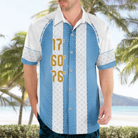 Argentina Hattrick WC26 Custom Hawaiian Shirt Triple Strike Football Albiceleste Fan