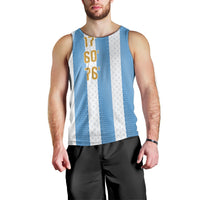 Argentina Hattrick WC26 Custom Men Tank Top Triple Strike Football Albiceleste Fan