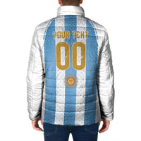 Argentina Hattrick WC26 Custom Padded Jacket Triple Strike Football Albiceleste Fan