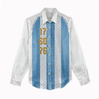 Argentina Hattrick WC26 Custom Women Casual Shirt Triple Strike Football Albiceleste Fan