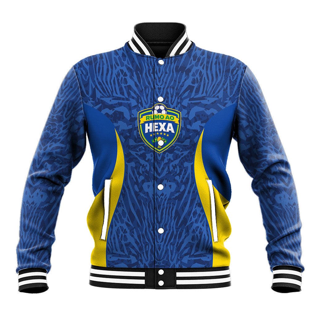Vai Dar Brasil Custom Baseball Jacket Brasil Rumo ao Hexa Football Supporter