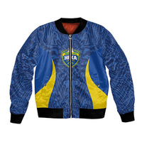 Vai Dar Brasil Custom Bomber Jacket Brasil Rumo ao Hexa Football Supporter