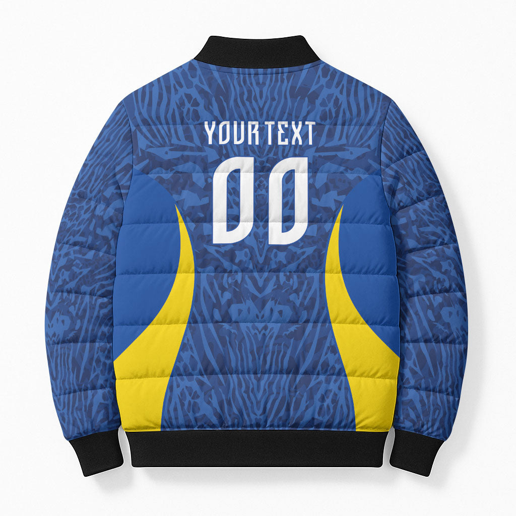 Vai Dar Brasil Custom Bomber Puffer Jacket Brasil Rumo ao Hexa Football Supporter