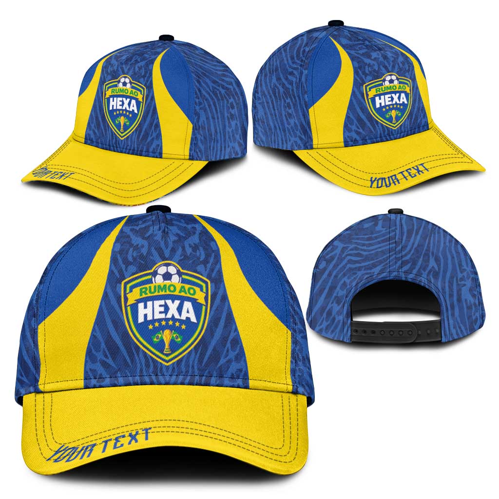 Vai Dar Brasil Personalized Classic Cap Brasil Rumo ao Hexa Football Supporter