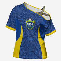 Vai Dar Brasil Custom Cross Shoulder Shirt Brasil Rumo ao Hexa Football Supporter