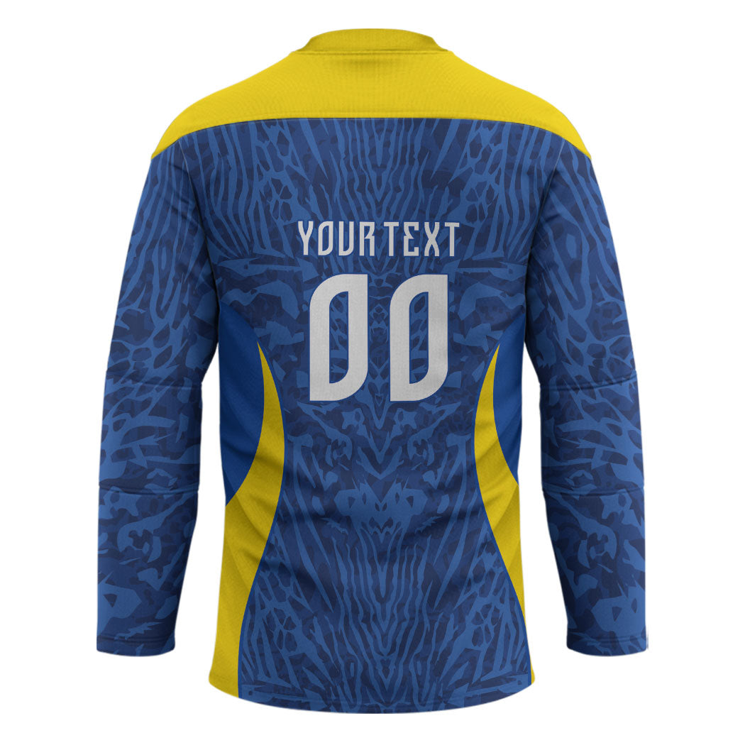Vai Dar Brasil Custom Hockey Jersey Brasil Rumo ao Hexa Football Supporter