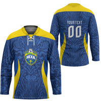 Vai Dar Brasil Custom Hockey Jersey Brasil Rumo ao Hexa Football Supporter