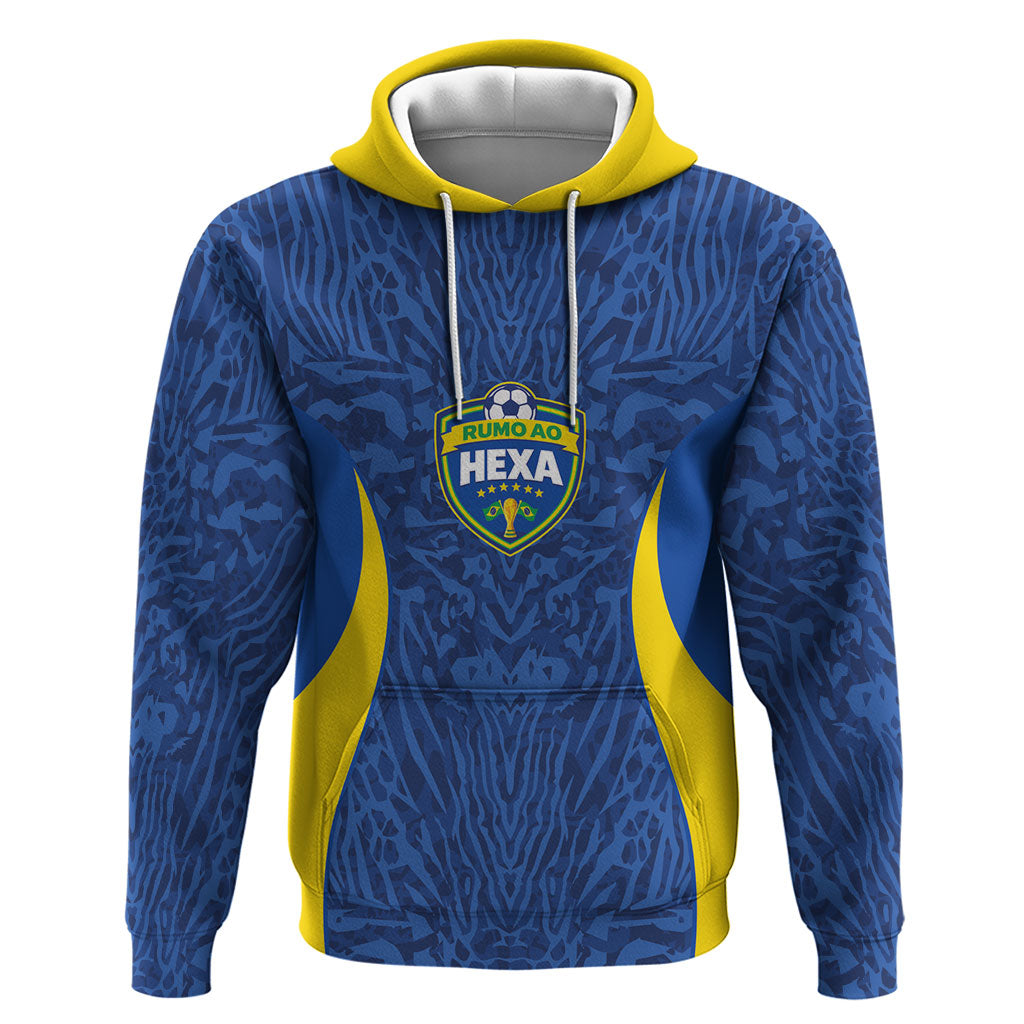 Vai Dar Brasil Custom Hoodie Brasil Rumo ao Hexa Football Supporter