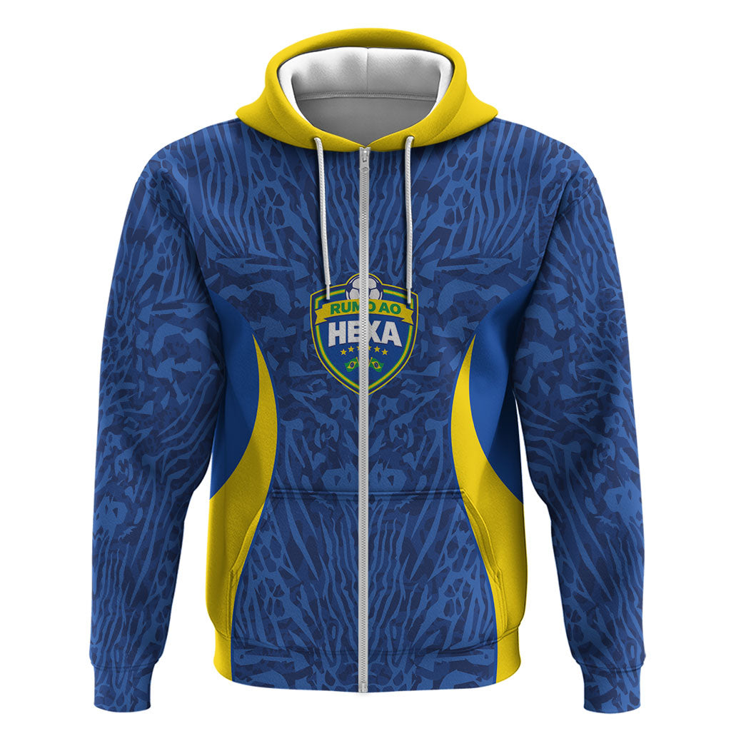 Vai Dar Brasil Custom Hoodie Brasil Rumo ao Hexa Football Supporter