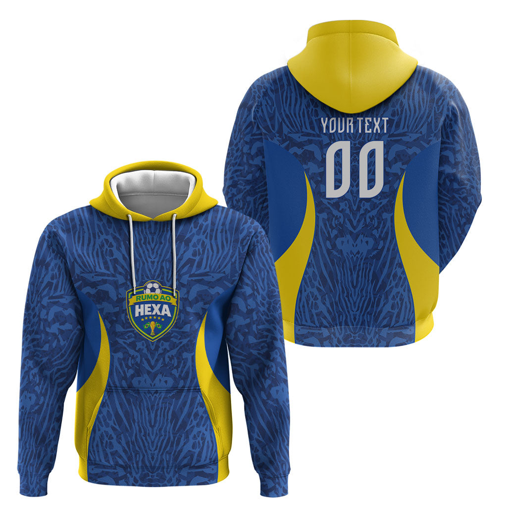 Vai Dar Brasil Custom Hoodie Brasil Rumo ao Hexa Football Supporter