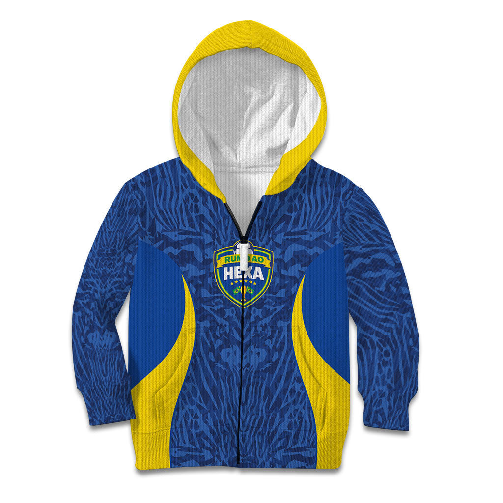 Vai Dar Brasil Custom Kid Hoodie Brasil Rumo ao Hexa Football Supporter