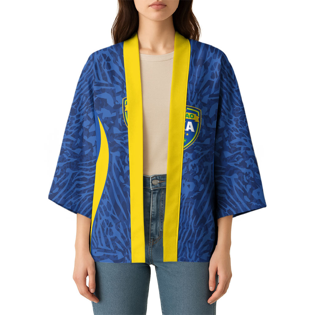 Vai Dar Brasil Custom Kimono Brasil Rumo ao Hexa Football Supporter