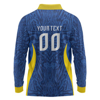 Vai Dar Brasil Custom Long Sleeve Polo Shirt Brasil Rumo ao Hexa Football Supporter