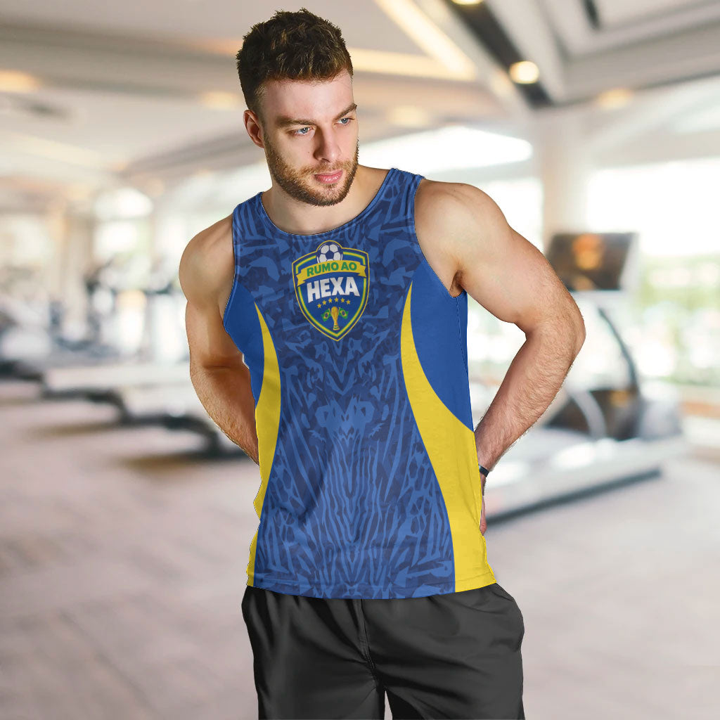 Vai Dar Brasil Custom Men Tank Top Brasil Rumo ao Hexa Football Supporter