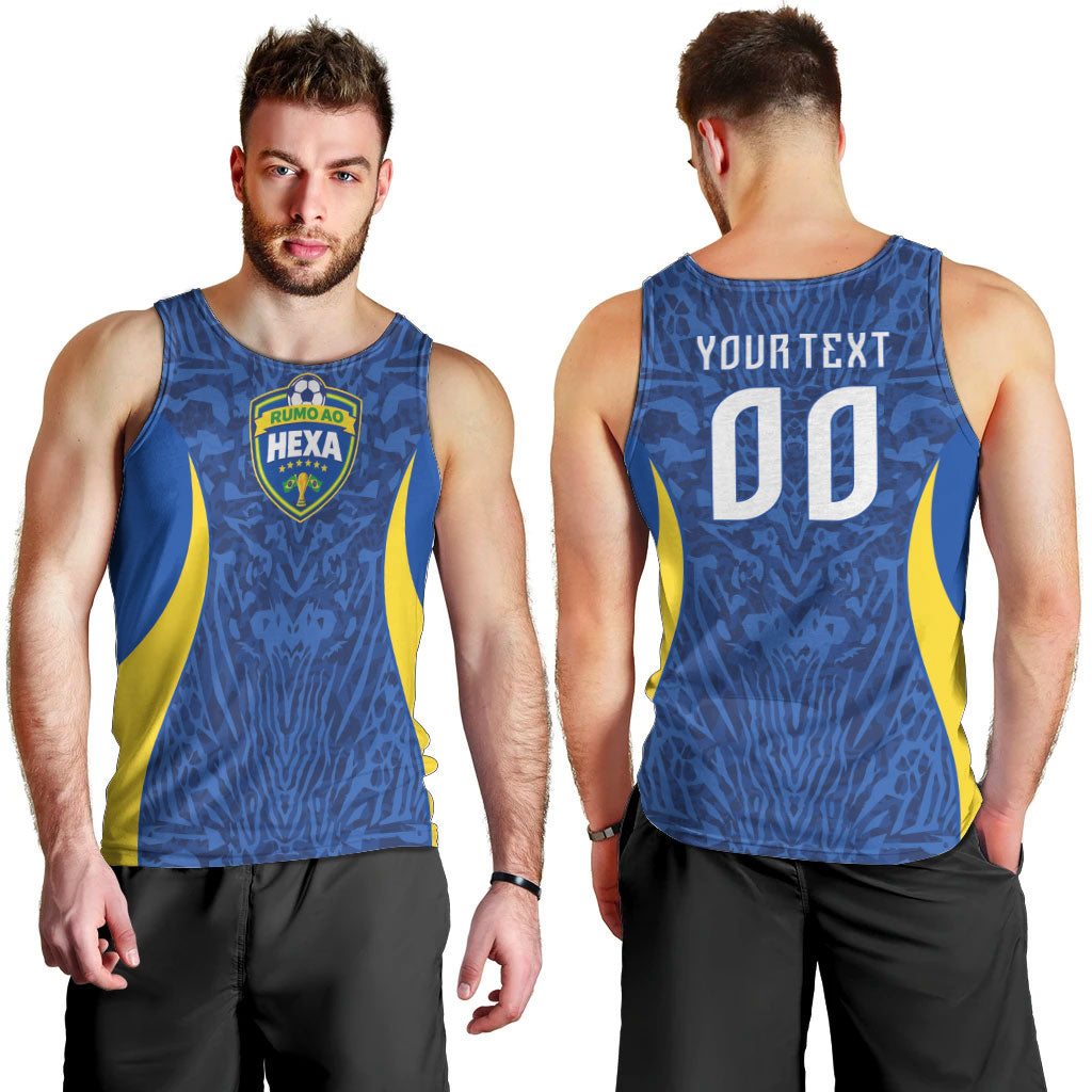 Vai Dar Brasil Custom Men Tank Top Brasil Rumo ao Hexa Football Supporter