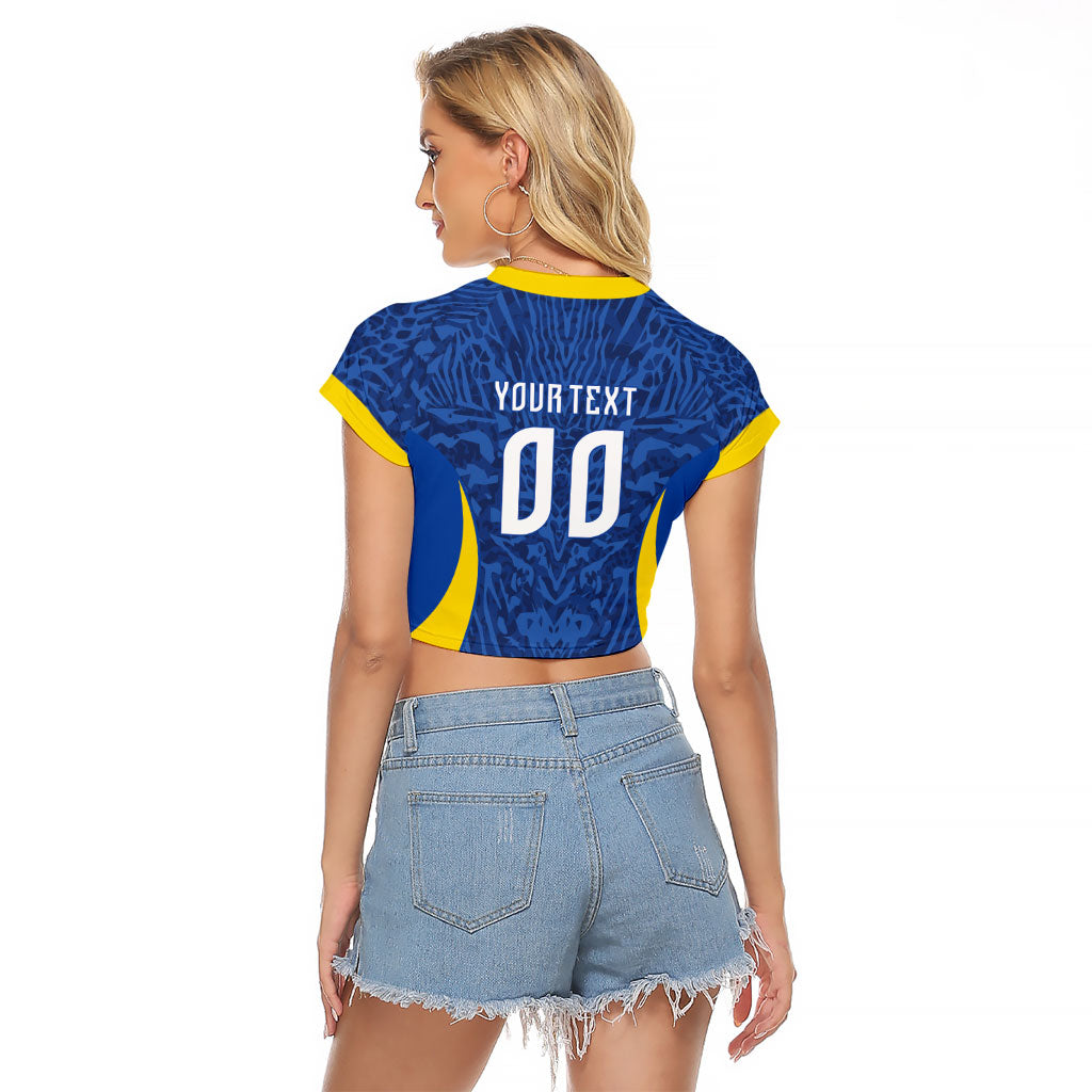Vai Dar Brasil Custom Raglan Cropped T Shirt Brasil Rumo ao Hexa Football Supporter