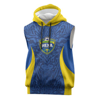 Vai Dar Brasil Custom Sleeveless Hoodie Brasil Rumo ao Hexa Football Supporter