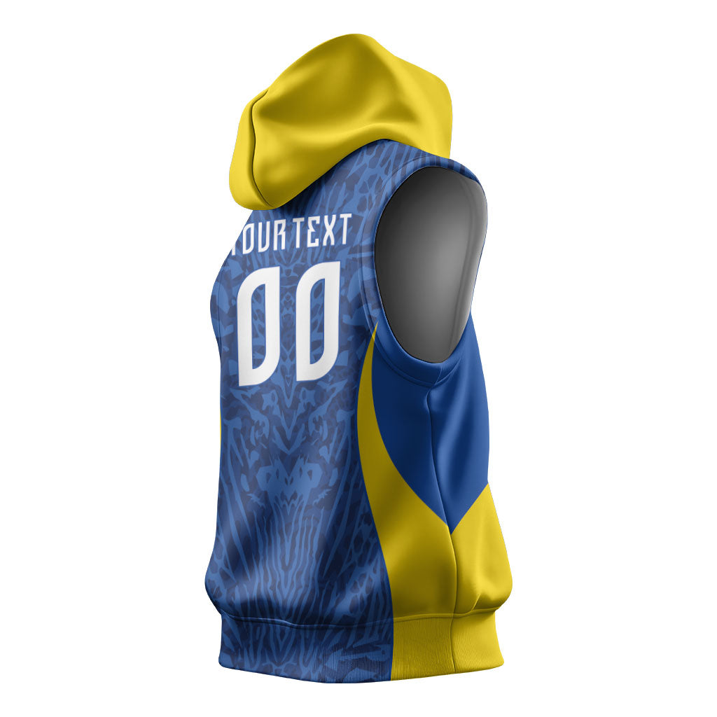 Vai Dar Brasil Custom Sleeveless Hoodie Brasil Rumo ao Hexa Football Supporter