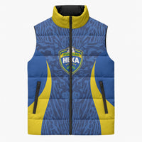 Vai Dar Brasil Custom Sleeveless Puffer Jacket Brasil Rumo ao Hexa Football Supporter