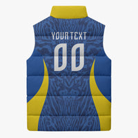 Vai Dar Brasil Custom Sleeveless Puffer Jacket Brasil Rumo ao Hexa Football Supporter