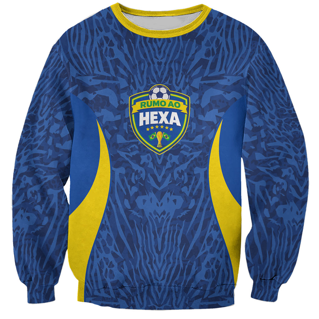 Vai Dar Brasil Custom Sweatshirt Brasil Rumo ao Hexa Football Supporter