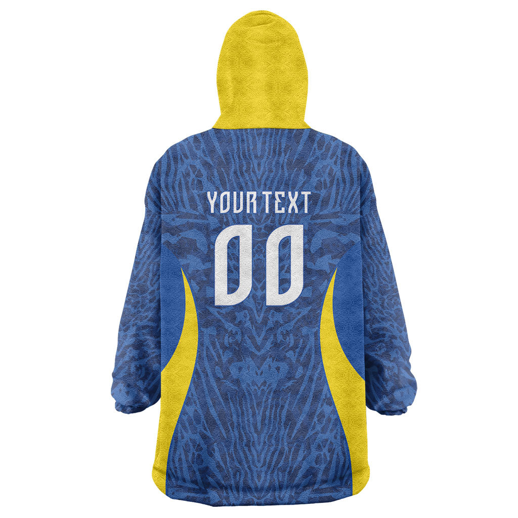 Vai Dar Brasil Custom Wearable Blanket Hoodie Brasil Rumo ao Hexa Football Supporter