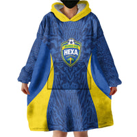 Vai Dar Brasil Custom Wearable Blanket Hoodie Brasil Rumo ao Hexa Football Supporter