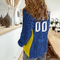 Vai Dar Brasil Custom Women Casual Shirt Brasil Rumo ao Hexa Football Supporter