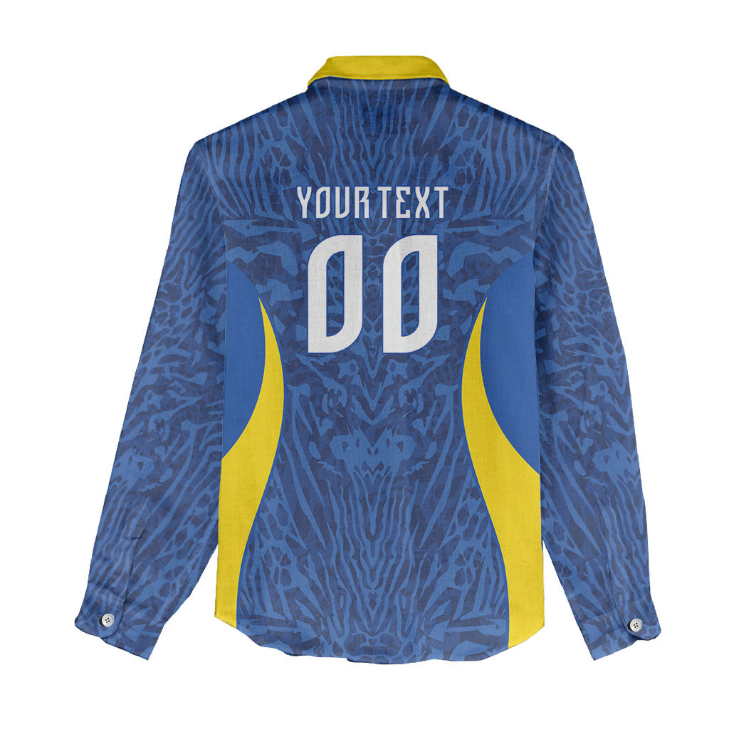 Vai Dar Brasil Custom Women Casual Shirt Brasil Rumo ao Hexa Football Supporter