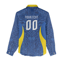 Vai Dar Brasil Custom Women Casual Shirt Brasil Rumo ao Hexa Football Supporter